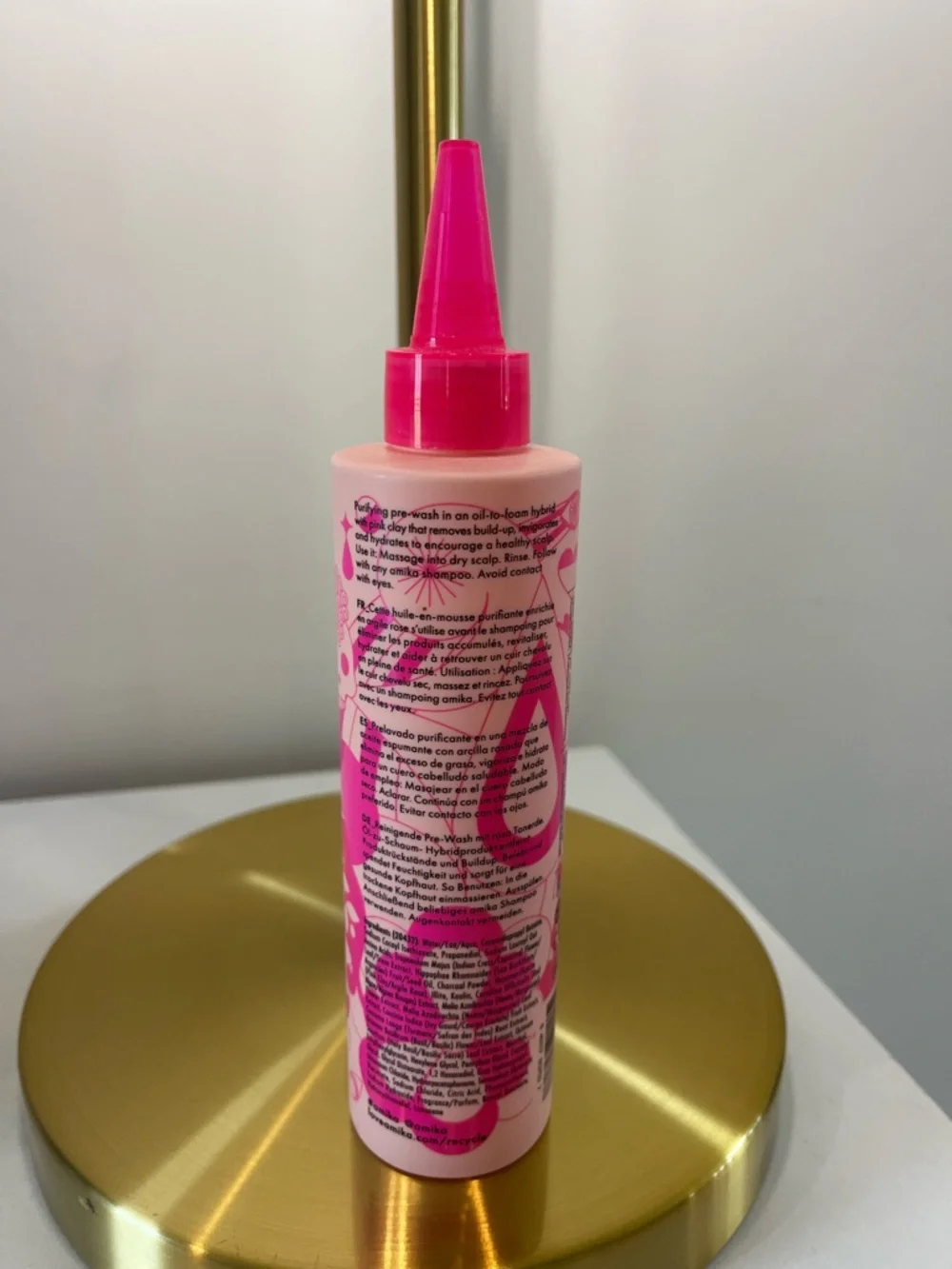Amika Reset Pink Charcoal Scalp Cleansing Oil 6.7 oz